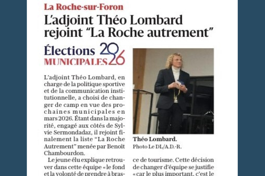 Bienvenue à Théo Lombard